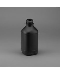 1000 ml Kunststoff Flasche Enghals schwarz eckig UN Zulassung