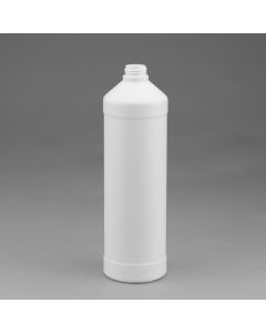 1000 ml Kunststoff Flasche Enghals weiß rund