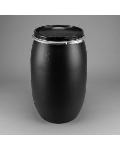 Standarddeckelfass 120 Liter aus Kunststoff Farbe: schwarz