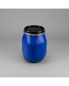 30 Liter Kunststoff Palettendeckelfass mit Entgasung blau UN Zulassung