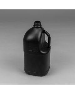 5000 ml Kunststoff Flasche Enghals schwarz eckig UN Zulassung