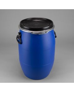 60 Liter Kunststoff Deckelfass blau UN Zulassung
