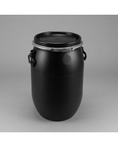 Standarddeckelfass 60 Liter aus Kunststoff Farbe: schwarz
