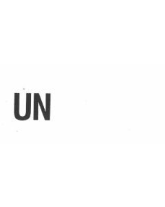 Gefahrgutetikett UN....  (blanco) PE-Haftfolie, Größe: 7,4 x 4,0 cm