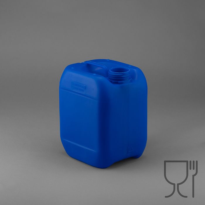 Kunststoff Kanister natur 5 Liter UN stapelbar mit Schraubverschluss DIN 51  rot