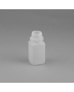 100 ml Kunststoff Flasche Weithalsöffnung natur eckig
