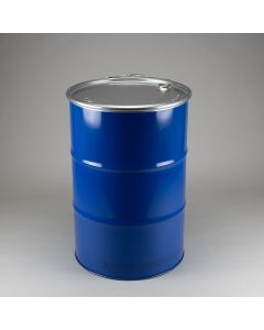 212 Liter Stahl Deckelfass Stahldeckelfass blau UN X Gefahrgut Zulassung innen roh Doppelzulassung mit Spunddeckel