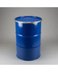 216 Liter Stahl Deckelfass Stahldeckelfass blau UN X Gefahrgut Zulassung innen lackiert Doppelzulassung