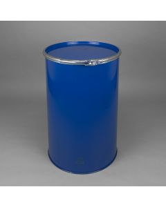 216 Liter Stahl Deckelfass Stahldeckelfass blau UN X Gefahrgut Zulassung innen lackiert glattwandig