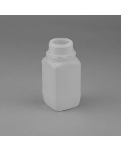250 ml Kunststoff Flasche Weithalsöffnung natur eckig