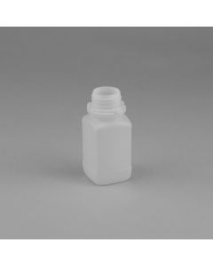 50 ml Kunststoff Flasche Enghalsöffnung natur eckig