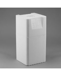 Fallschutzverpackung aus Styropor für 2500 ml Glasflasche UN Gefahrgut Zulassung