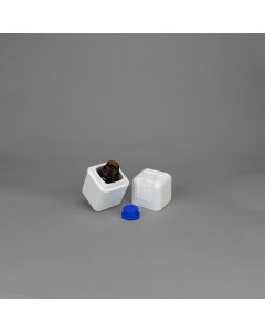 Verpackungsset 100 ml Glasflasche Weithalshals mit Fallschutzverpackung UN Gefahrgut Zulassung Versandeinheit Paketversand Probenverpackung