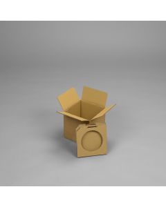 Versandkarton für 1000 ml Weißblech Dose Innenmaße 152 x 152 x 153 mm braun Faltschachtel Versandverpackung Paketversand