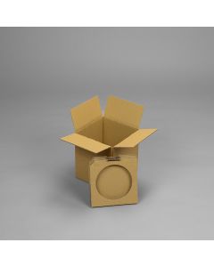 Versandkarton für 2500 ml Weißblech Dose Innenmaße 184 x 184 x 207 mm braun Faltschachtel Versandverpackung Paketversand