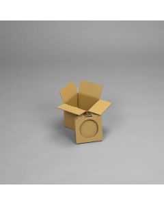 Versandkarton für 750 ml Weißblech Dose Innenmaße 142 x 142 x 139 mm braun Faltschachtel Versandverpackung Paketversand